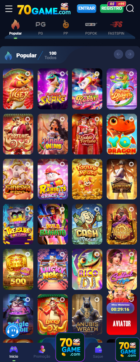 70game.com desfrute de profissional jogo